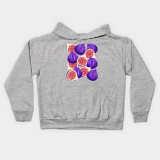 Purple Figs Fruit Kids Hoodie